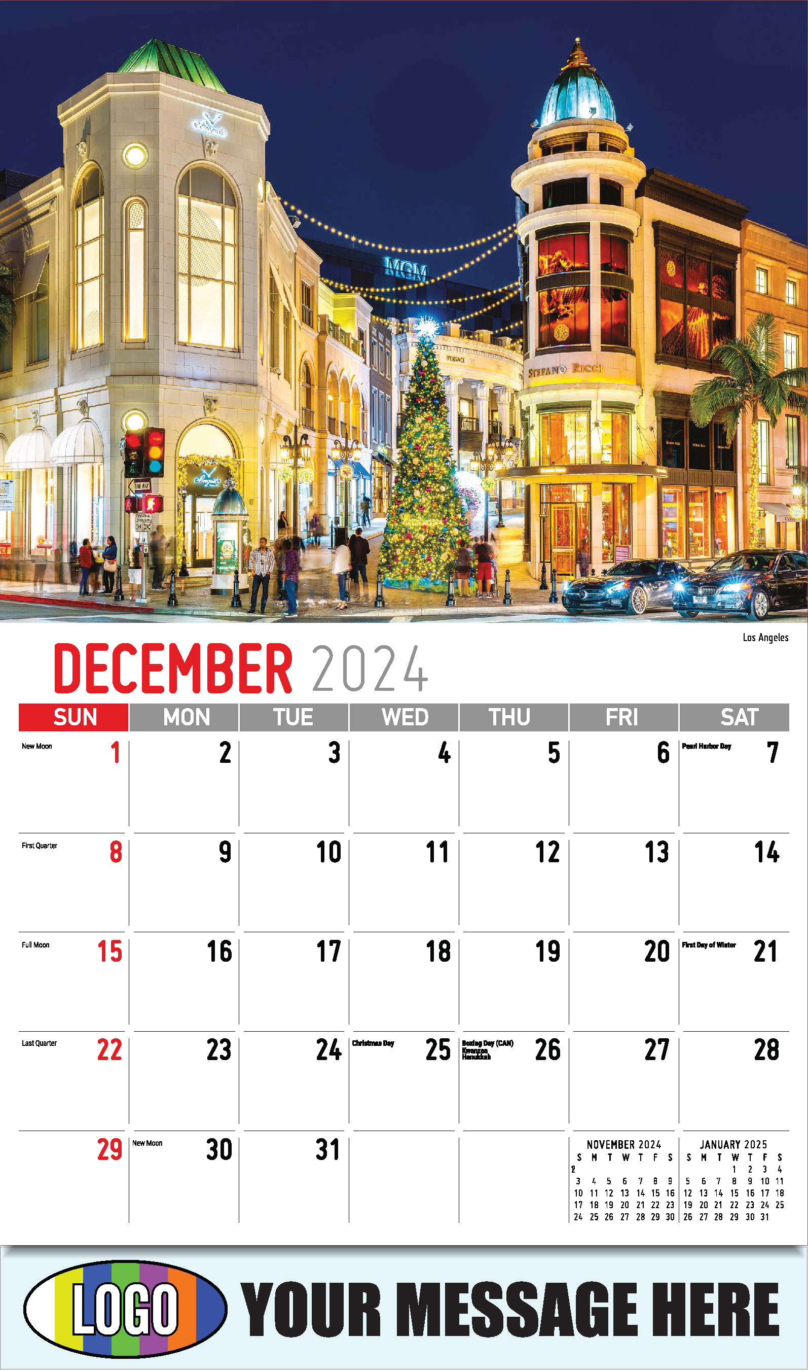 Scenes of California 2025 Business Advertising Wall Calendar - December_a