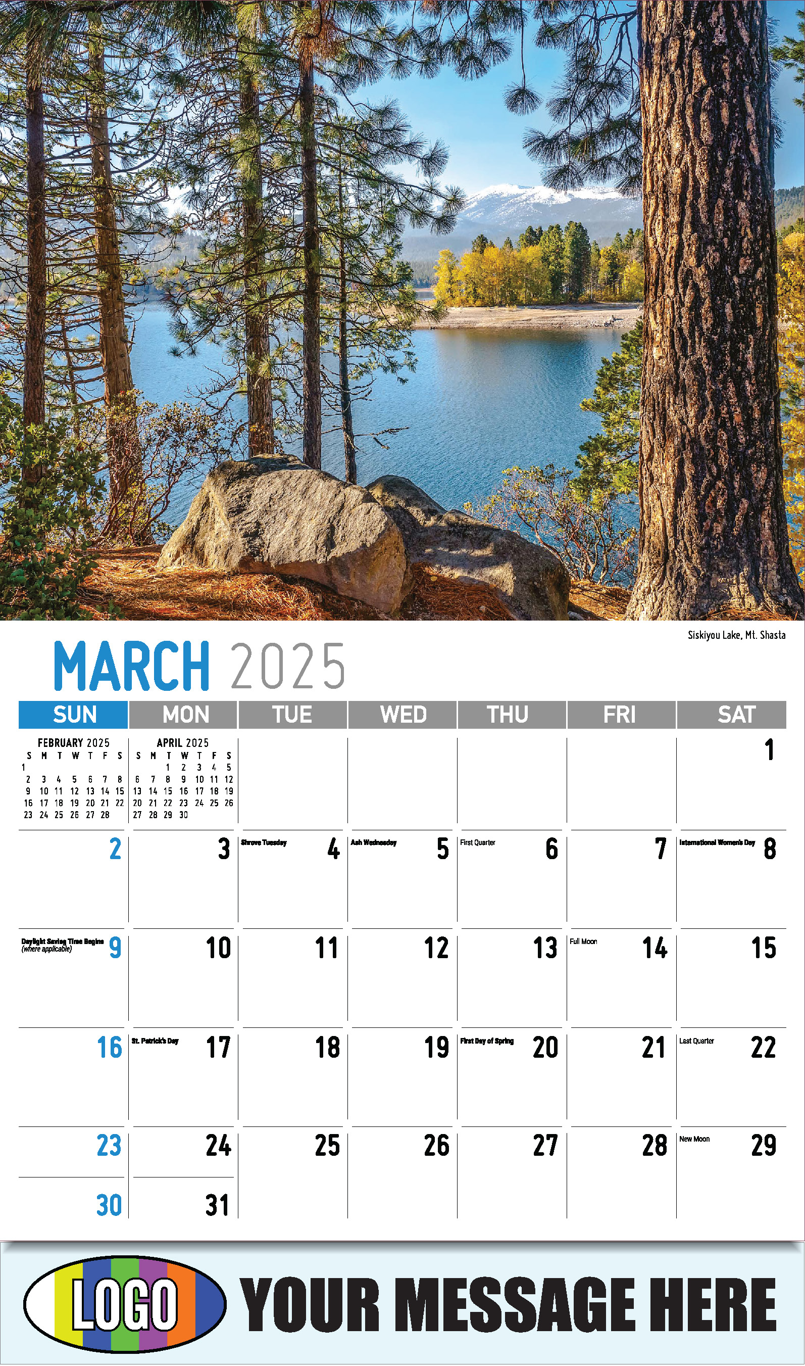 Scenes of California 2025 Business Advertising Wall Calendar - March