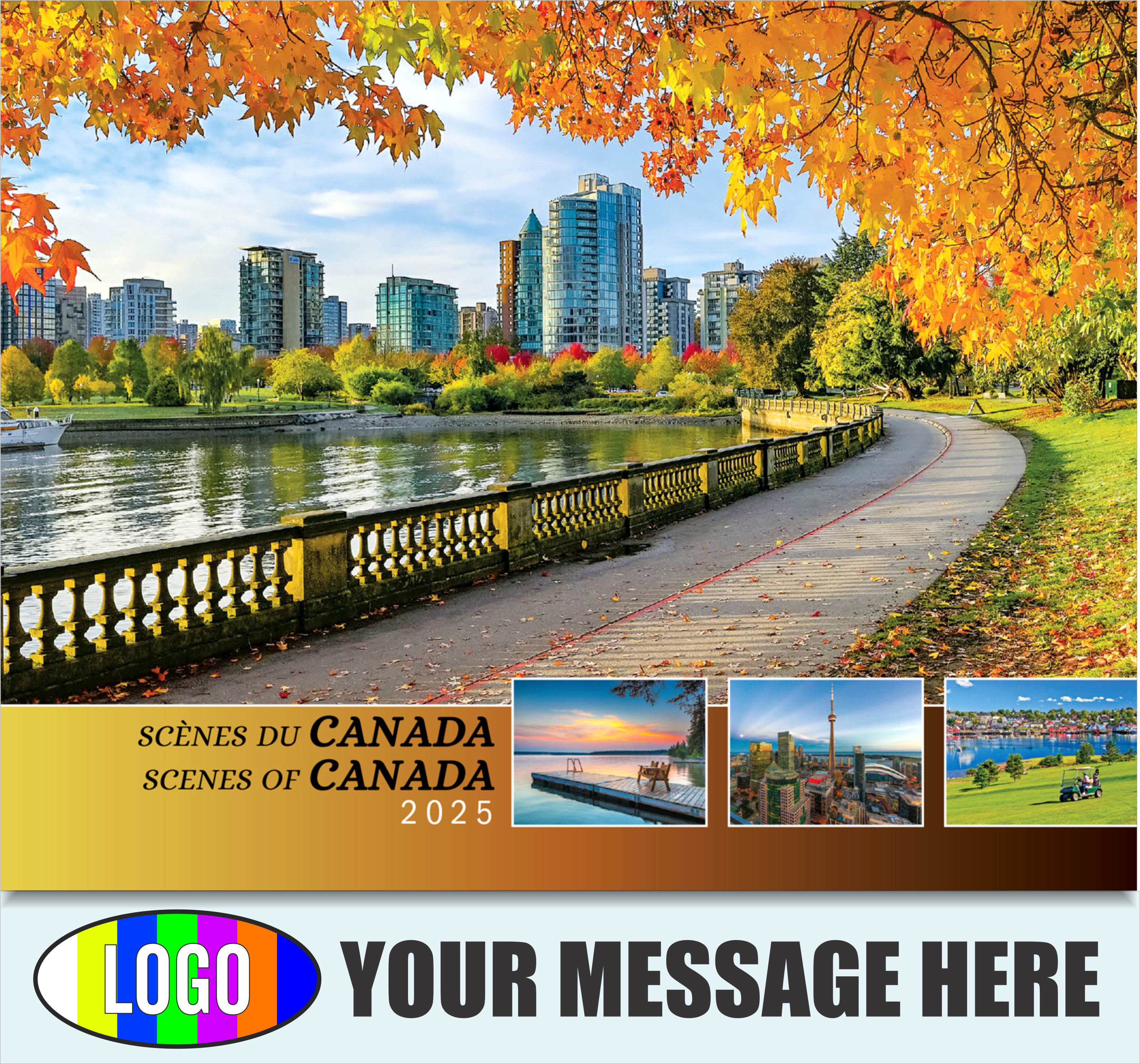 Scenes of Canada 2025 Bilingual Business Advertising Calendar - cover