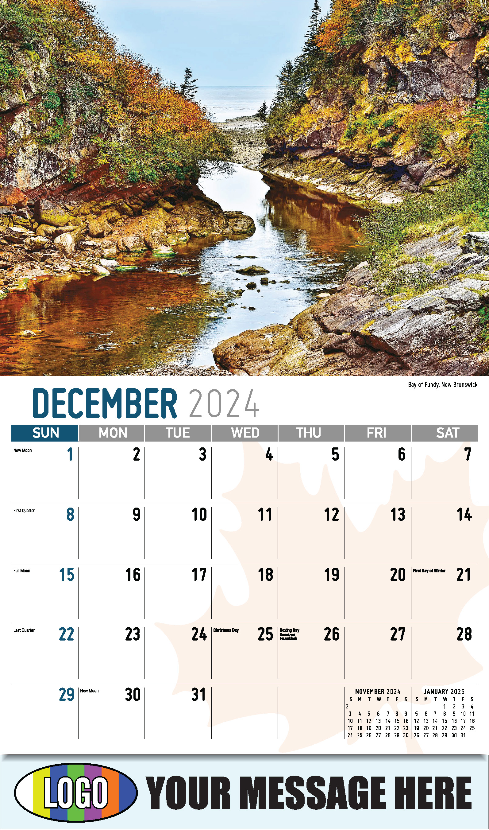 Scenes of Canada 2025 Business Promotion Wall Calendar - December_a