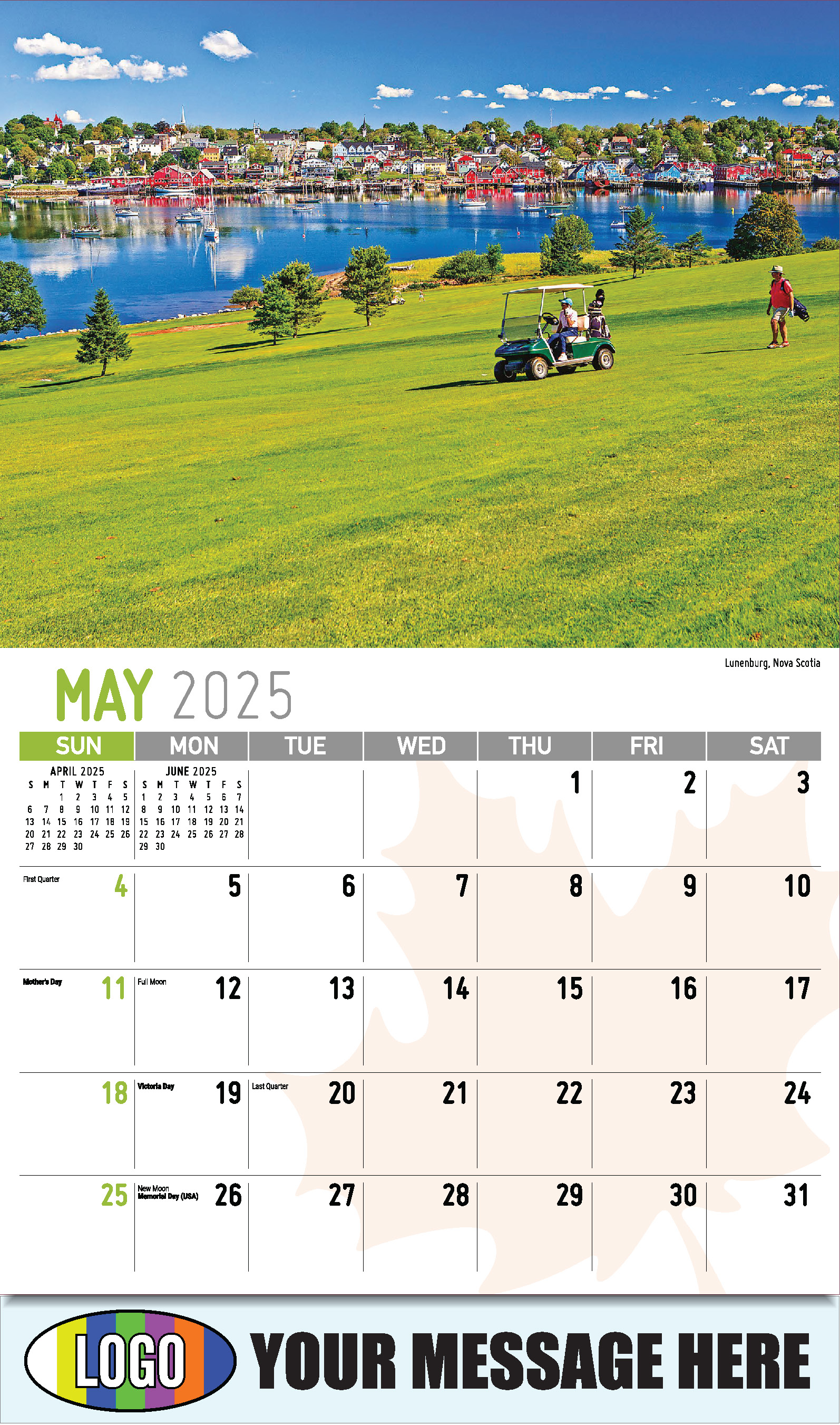Scenes of Canada 2025 Business Promotion Wall Calendar - May