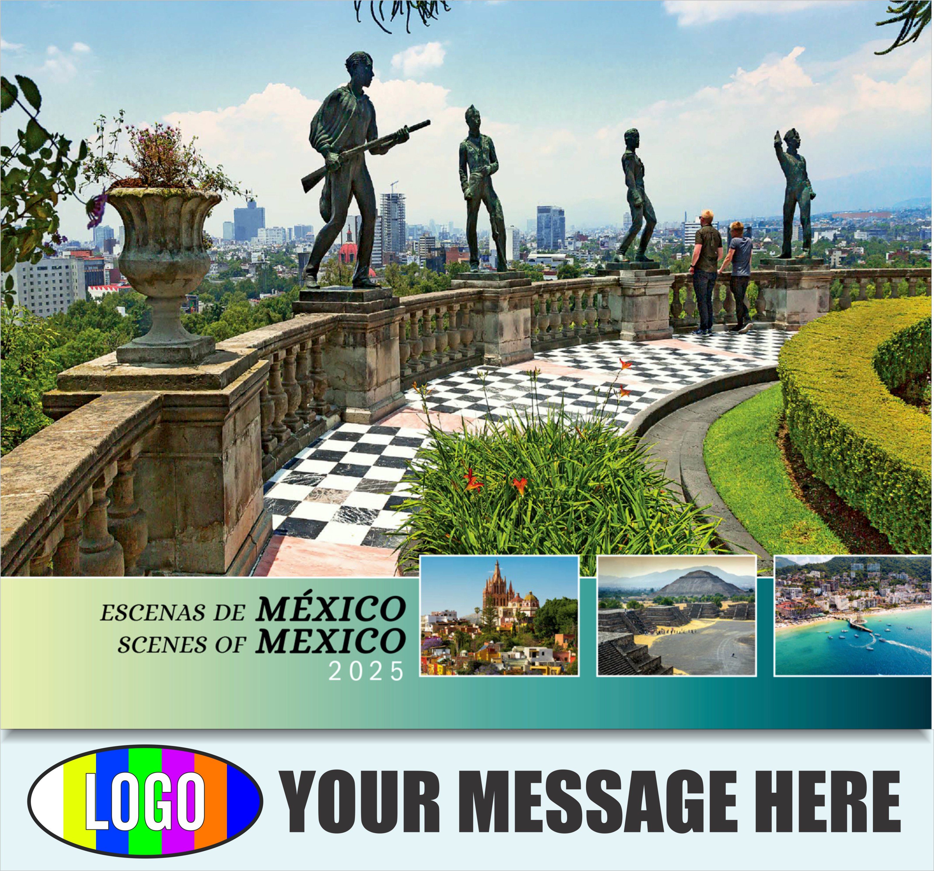 Scenes of Mexico 2025 Bilingual Business Promo Calendar - cover
