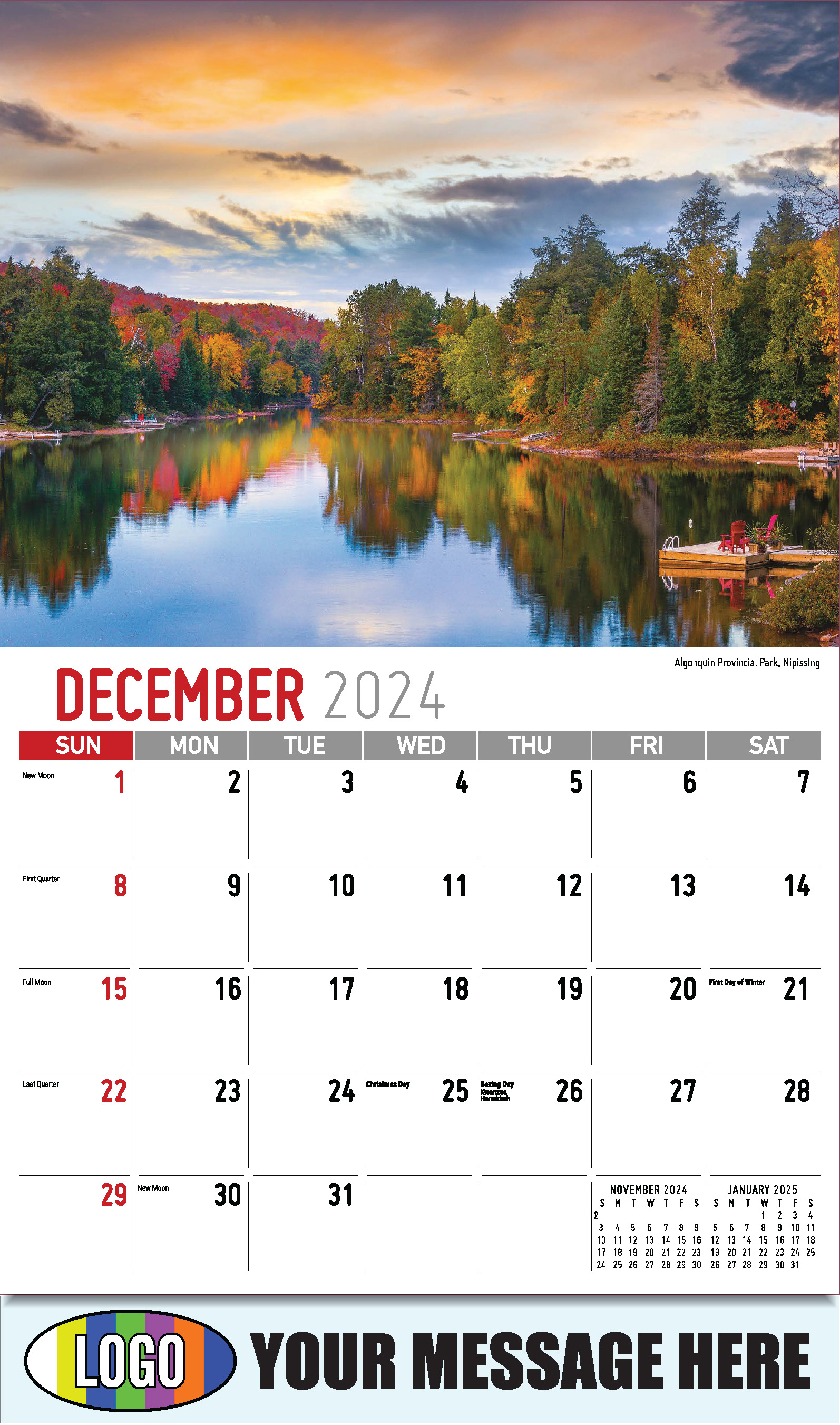 Scenes of Ontario 2025 Business Promo Wall Calendar - December_a