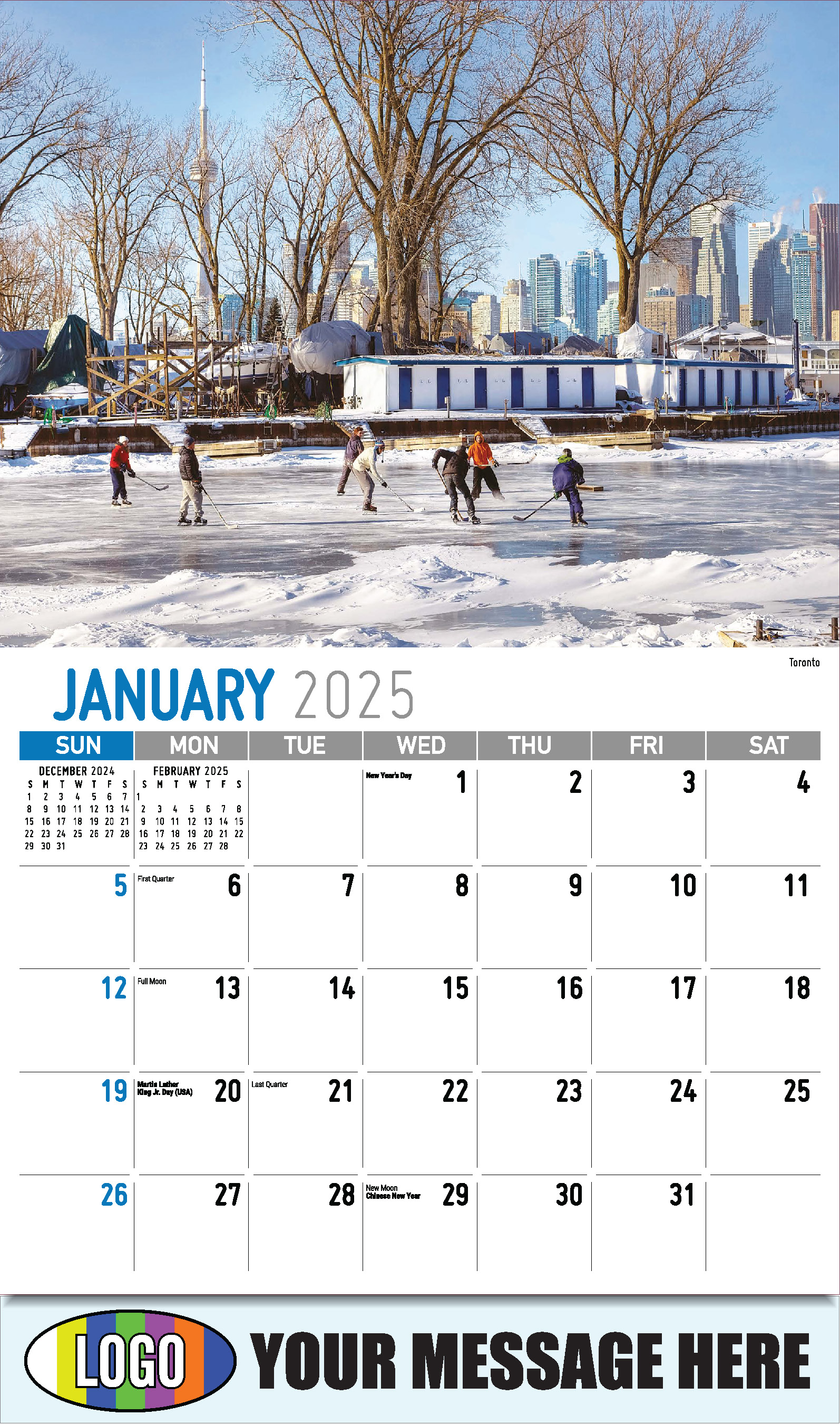 Scenes of Ontario 2025 Business Promo Wall Calendar - January
