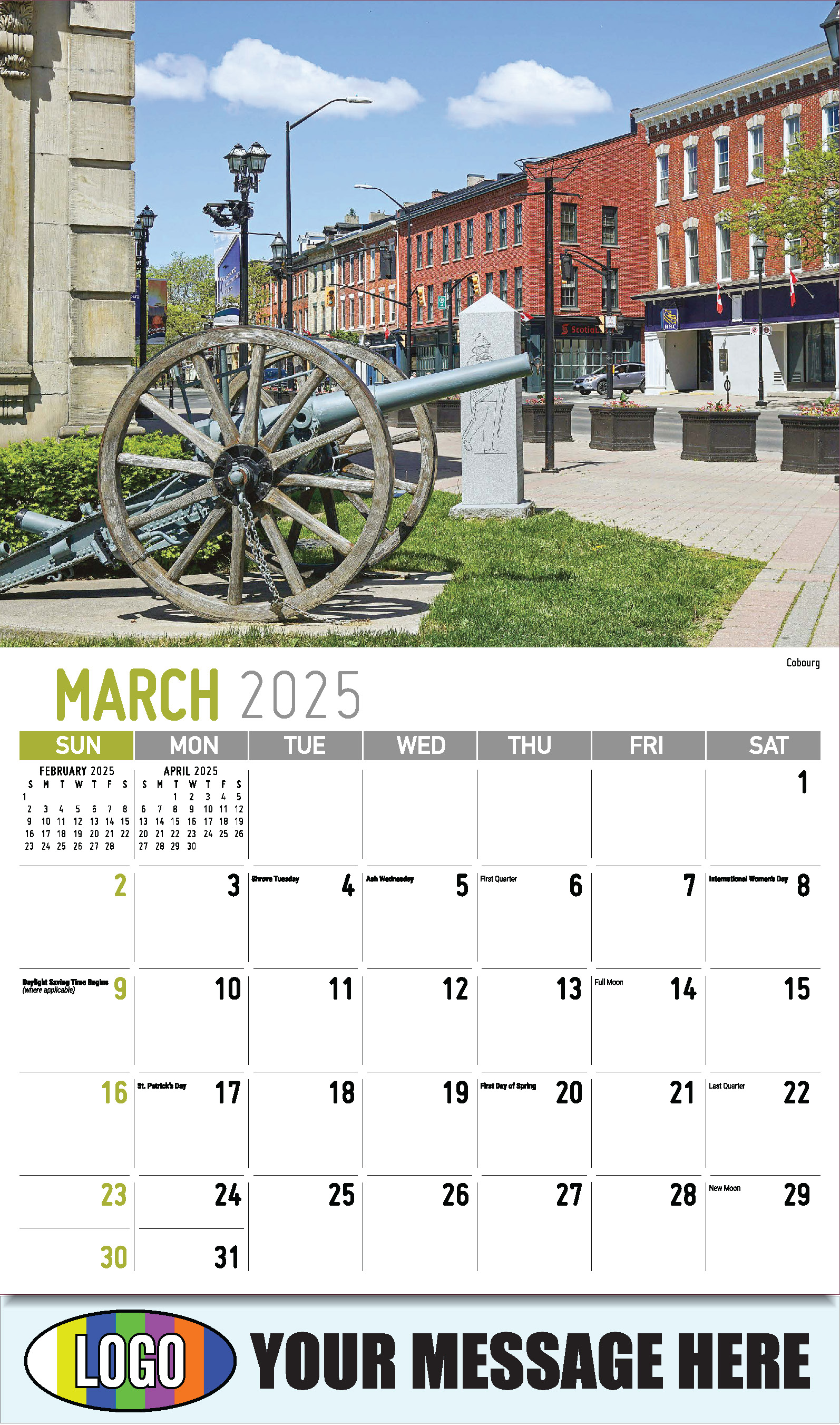 Scenes of Ontario 2025 Business Promo Wall Calendar - March