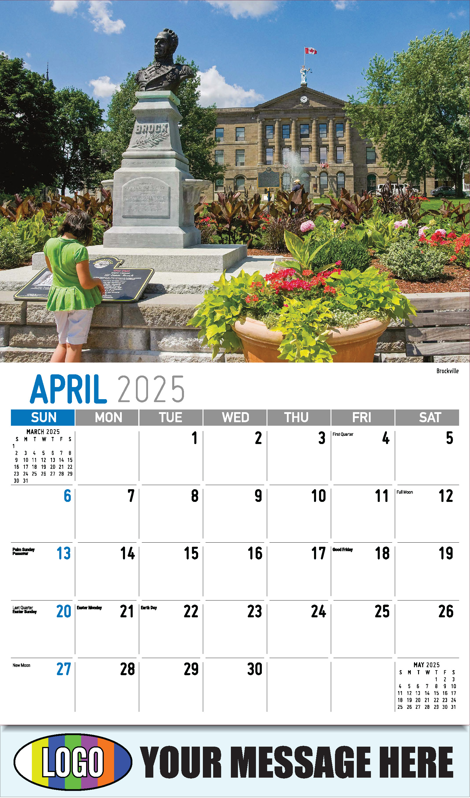 Scenes of Ontario 2025 Business Promo Wall Calendar - April
