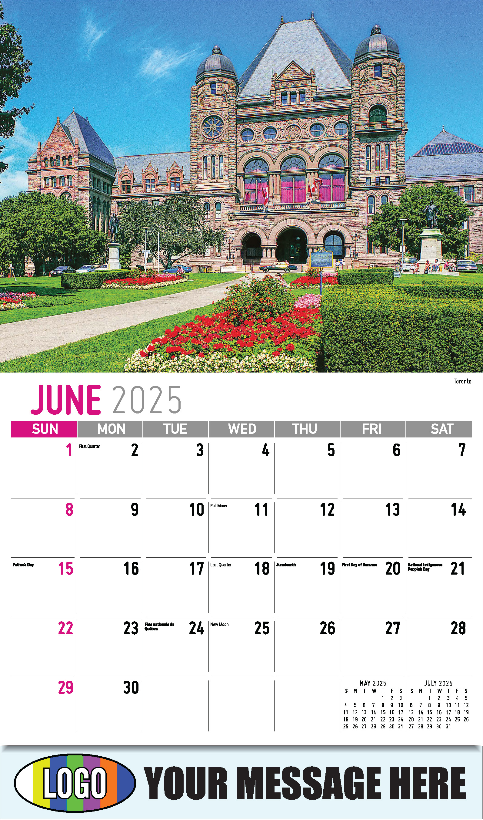 2025 Business Promotional Calendar Scenes of Ontario low as 65¢