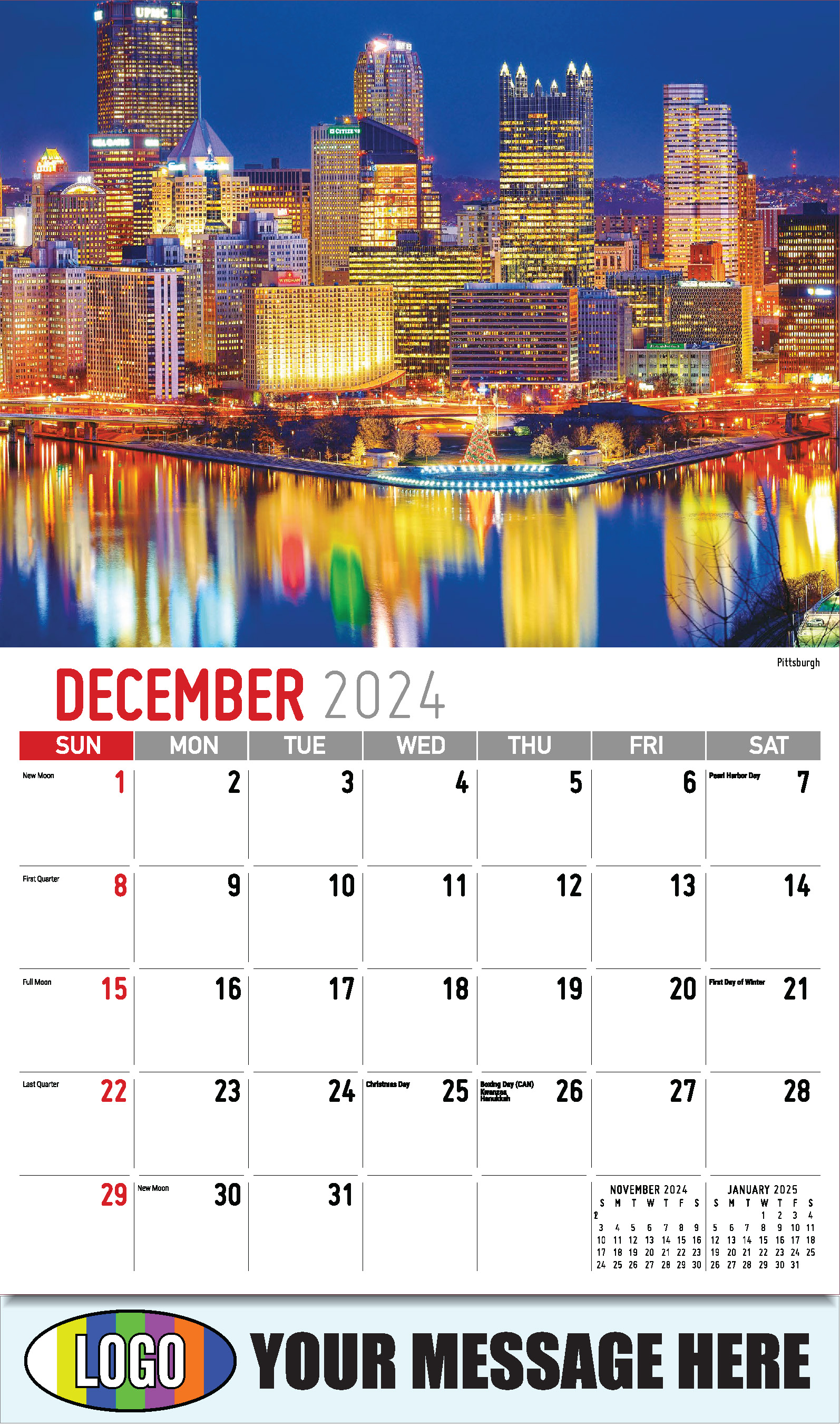 Scenes of Pennsylvania 2025 Business Promotion Calendar - December_a