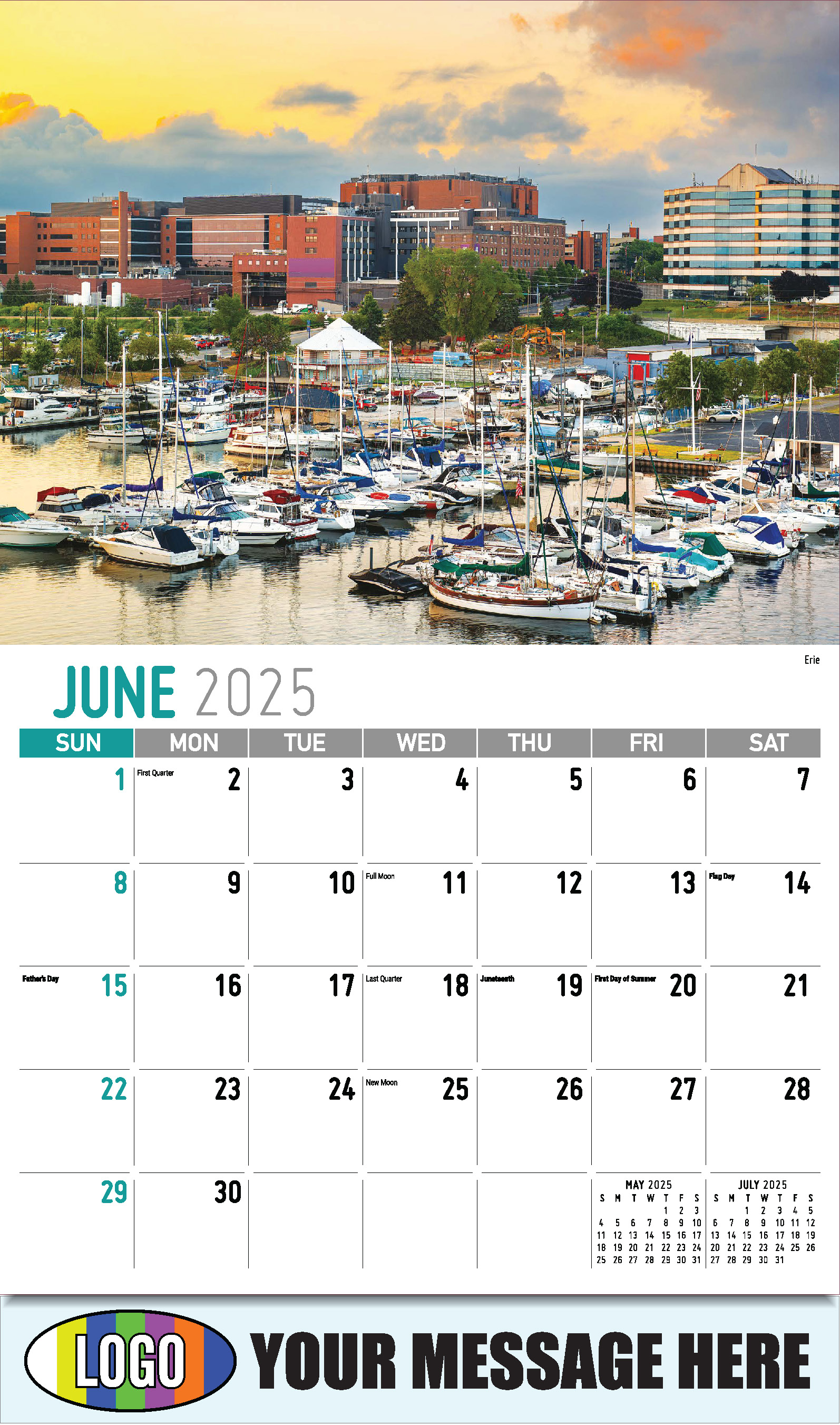 Scenes of Pennsylvania 2025 Business Promotion Calendar - June