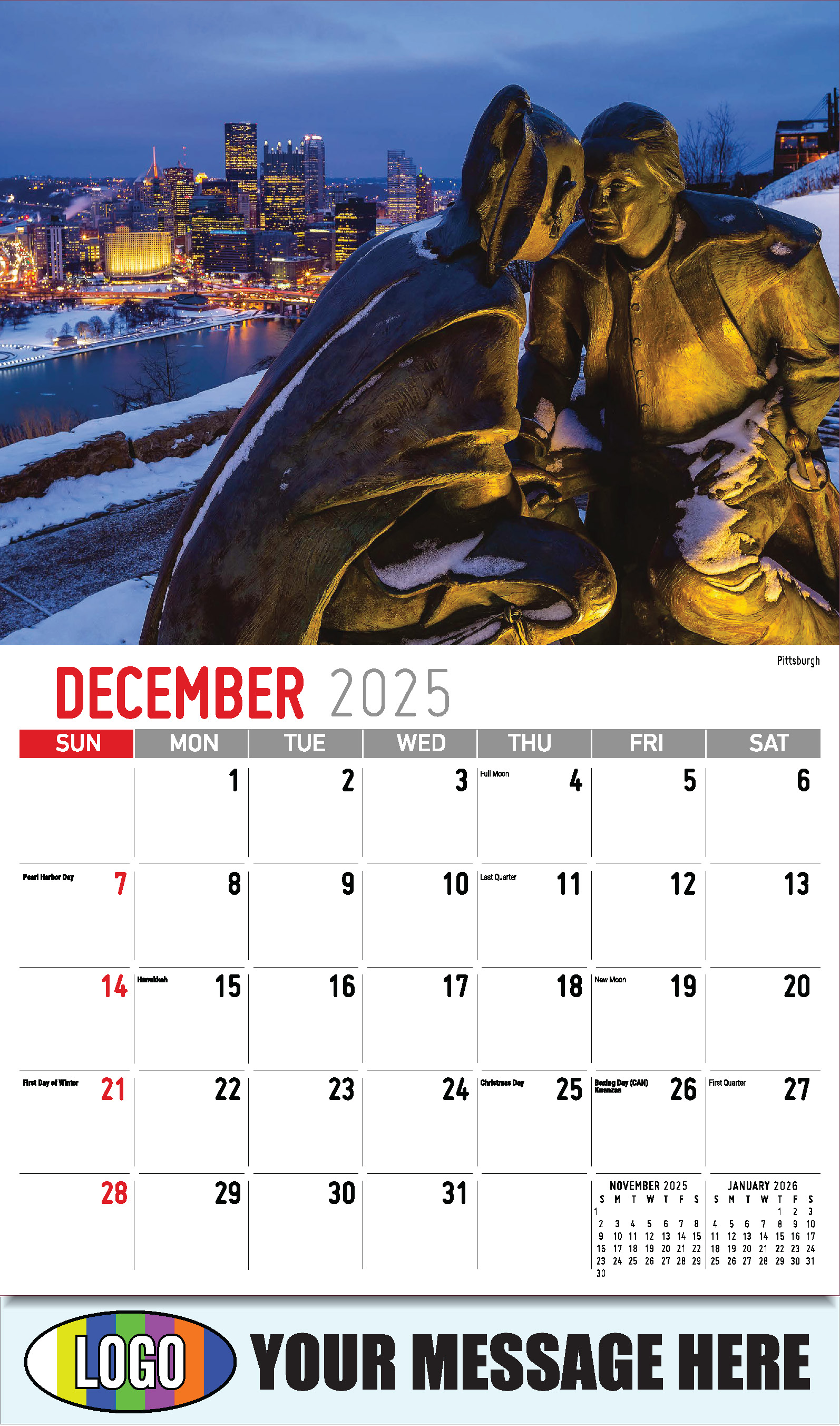 2025 Scenes of Pennsylvania Calendar low as 65¢ Business Advertising