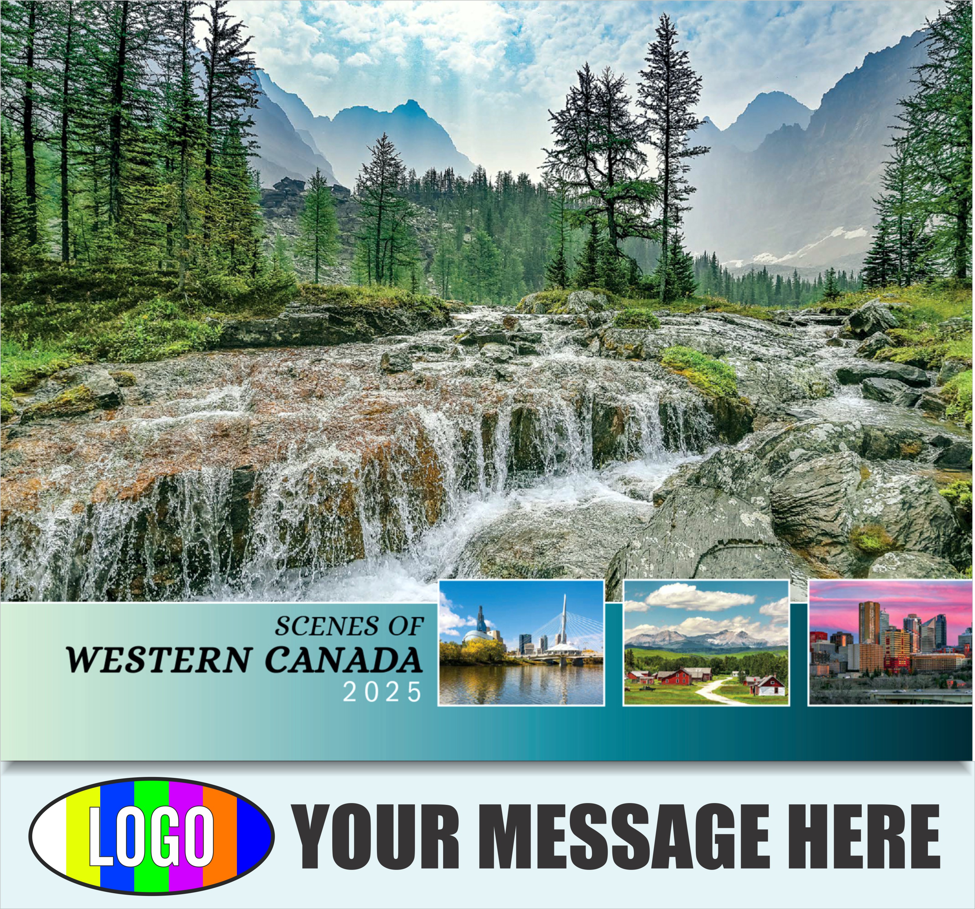 Scenes of Western Canada 2025 Business Promotional Wall Calendar - cover