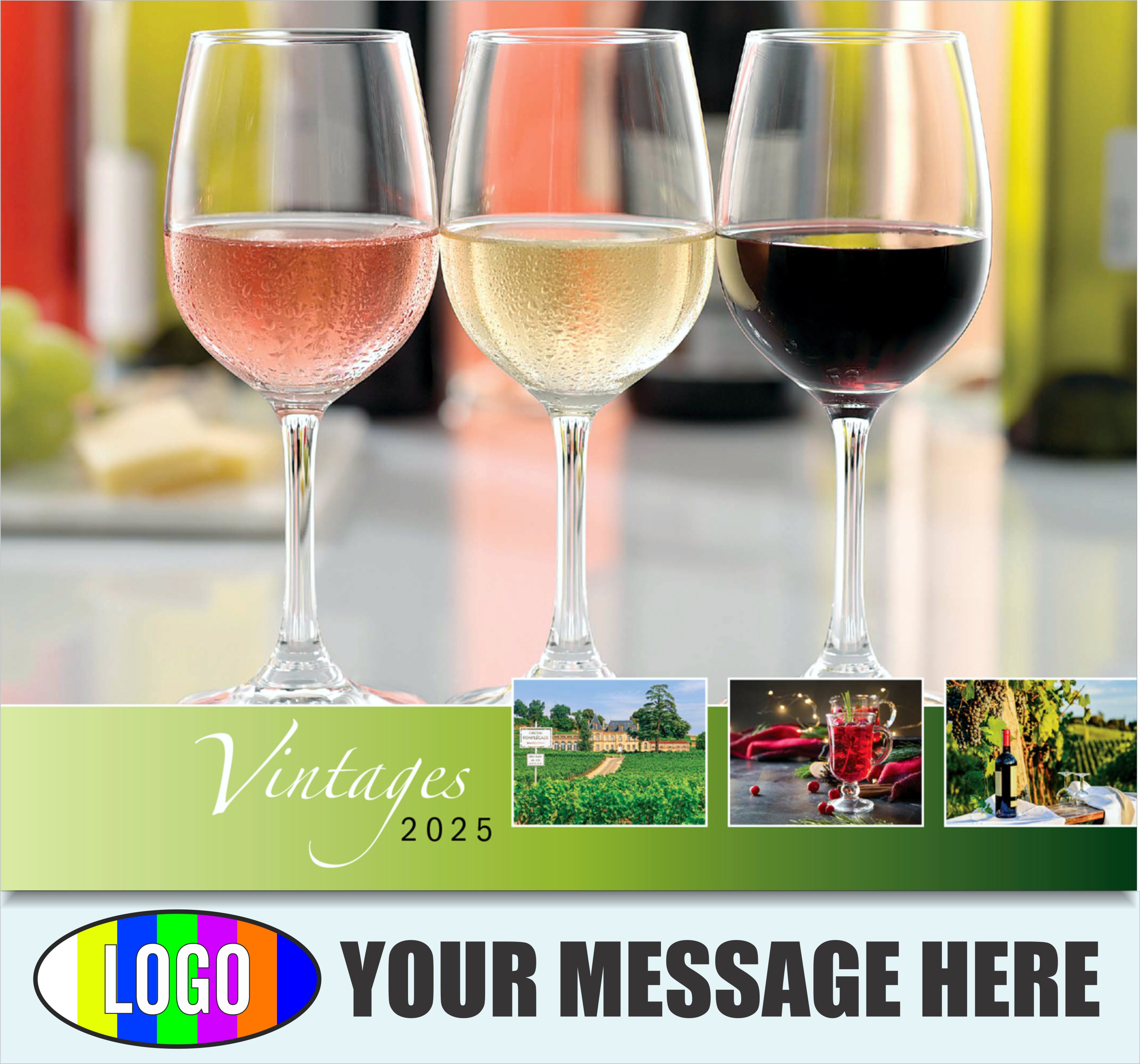 Vintages - Wine Tips 2025 Business Promo Calendar - cover