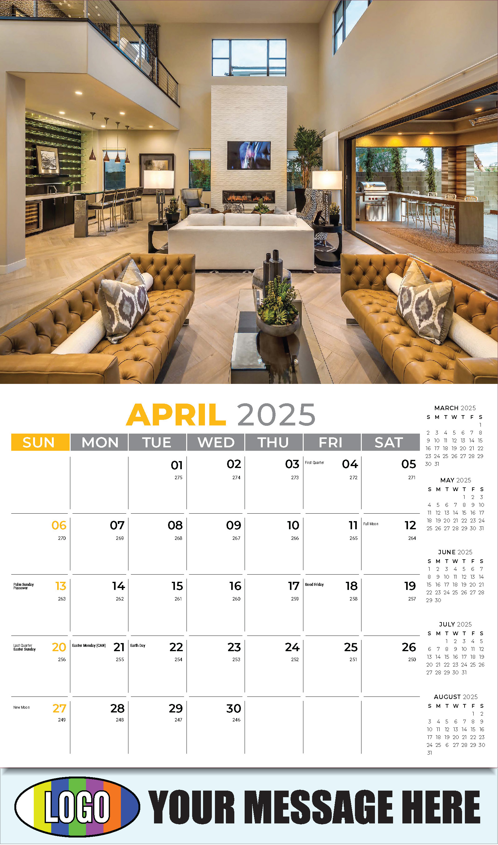2025 Promotional Advertising Calendar Decor & Interior Design low