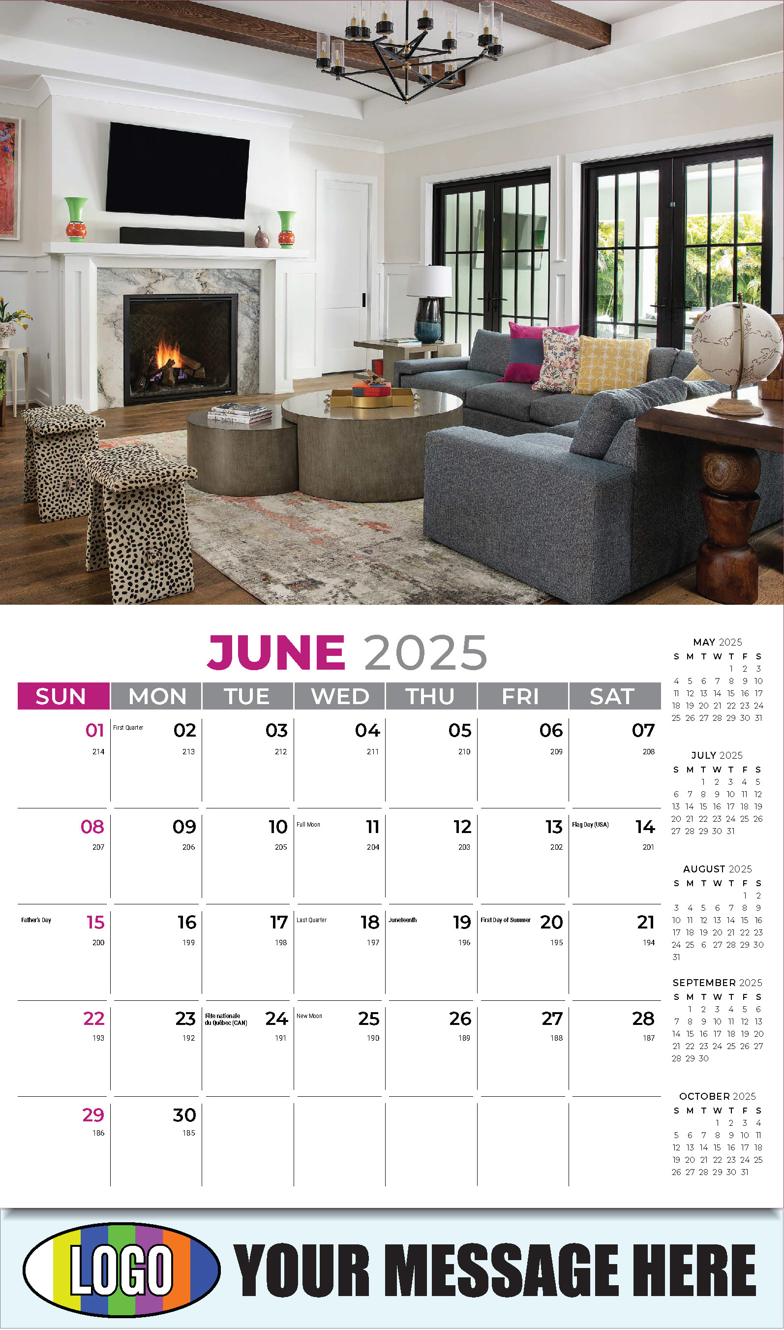 2025 Promotional Advertising Calendar Decor & Interior Design low