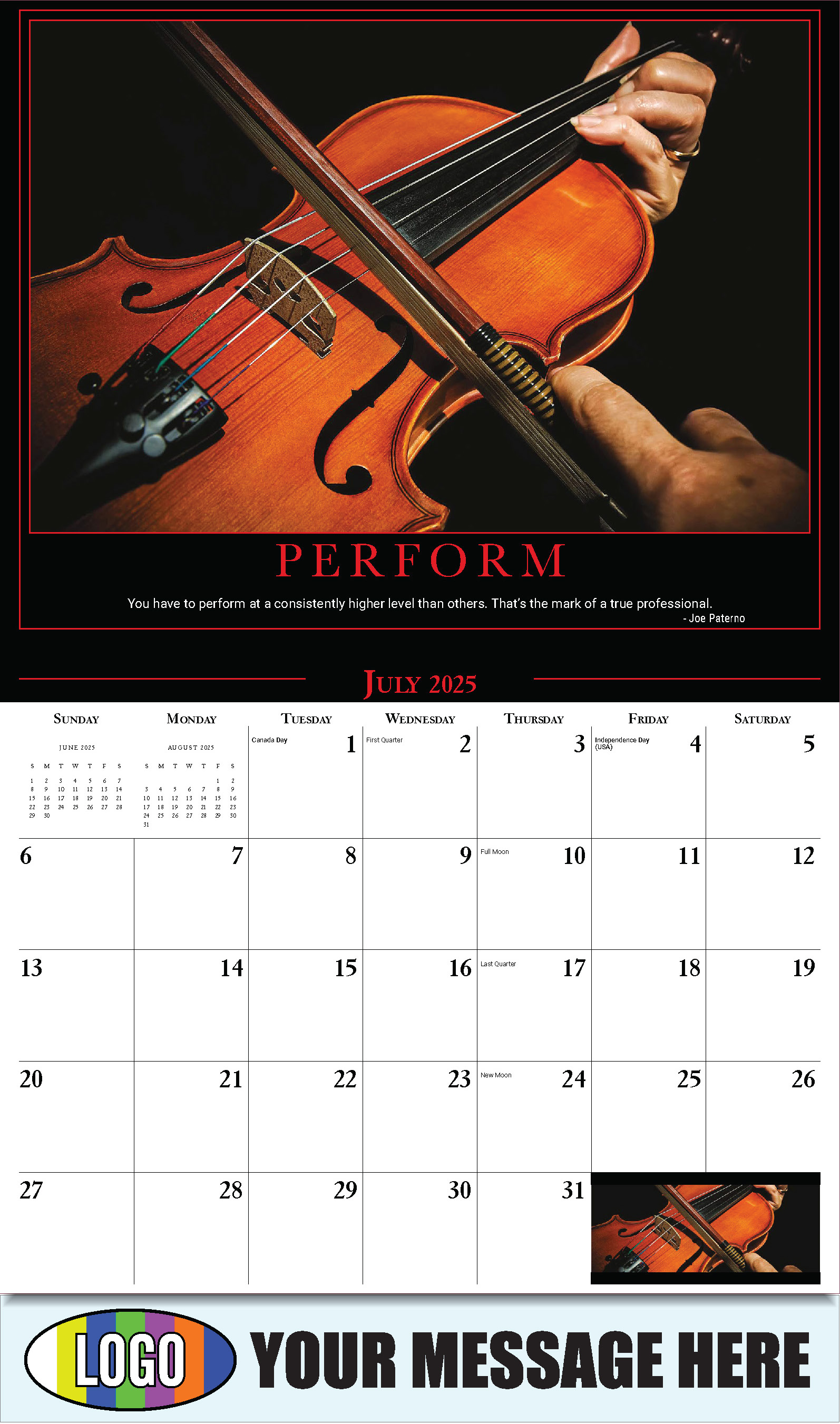 Motivational Quotes 2025 promotional calendar low as 65¢