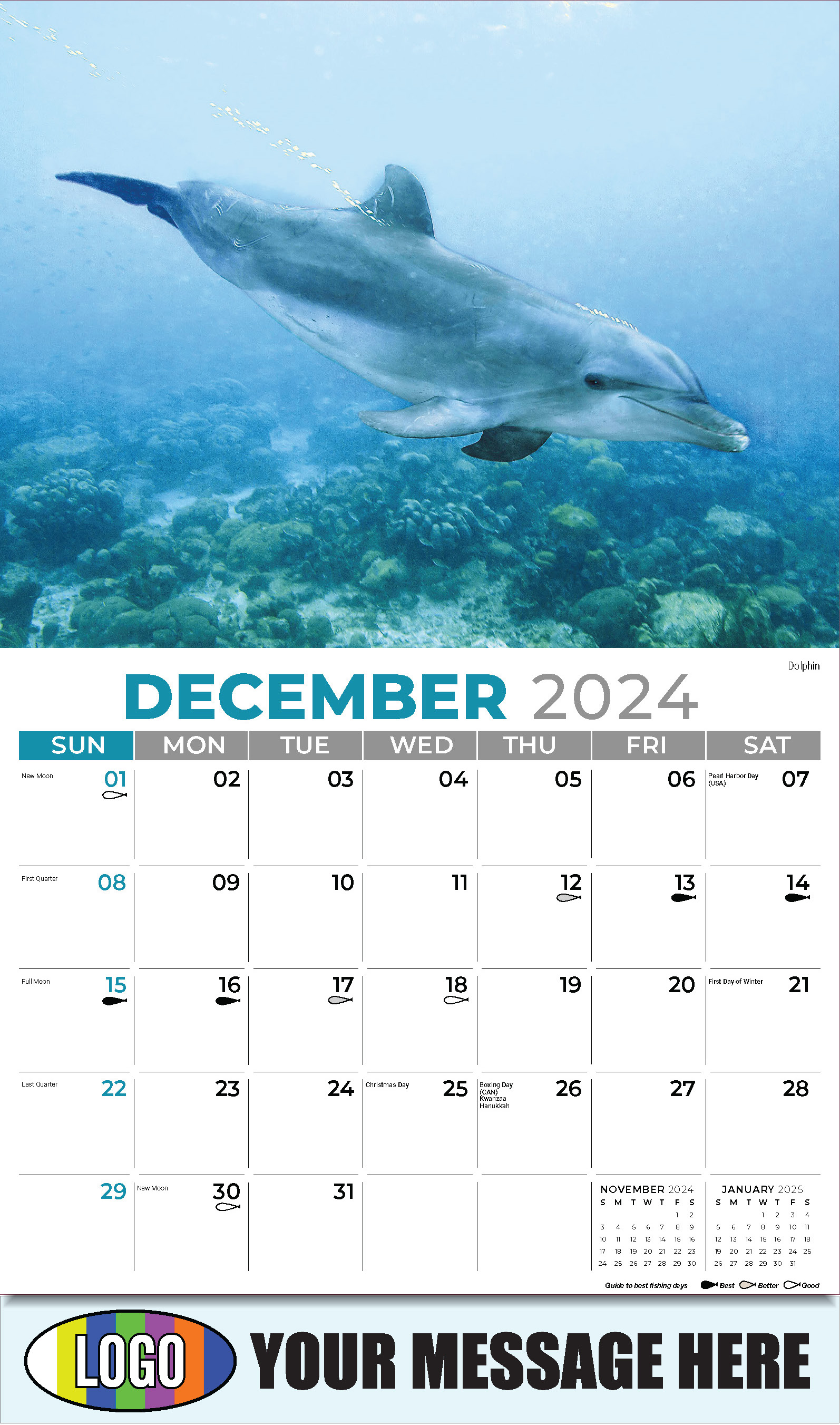 2025 Promo Wall Calendar North American Wildlife low as 65¢