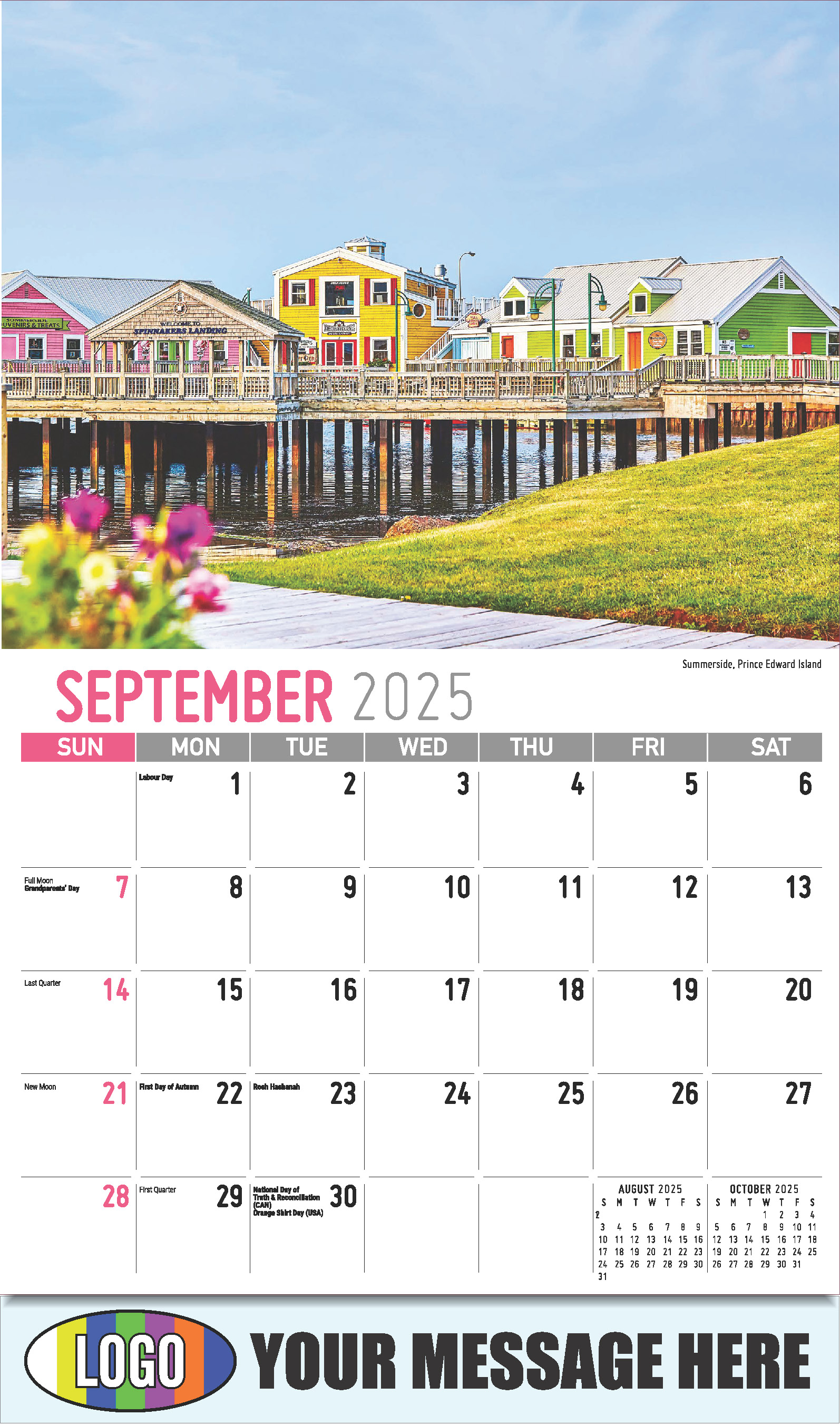 Atlantic Canada Maritime Provinces Calendar 65¢ Business Promo