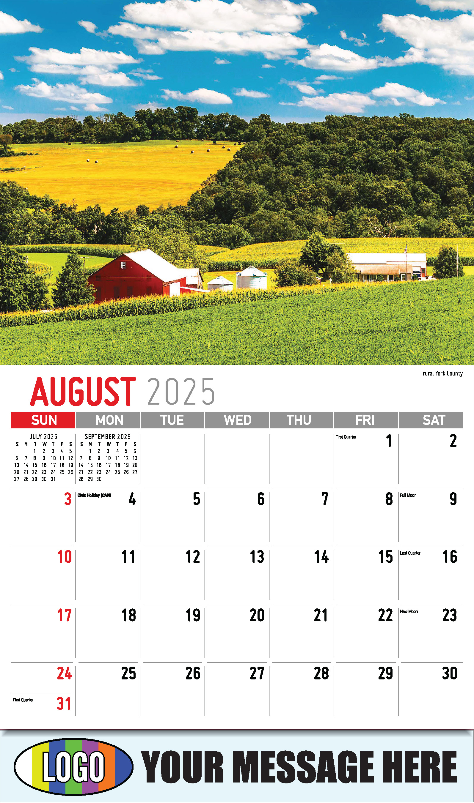 2025 Scenes of Pennsylvania Calendar low as 65¢ Business Advertising