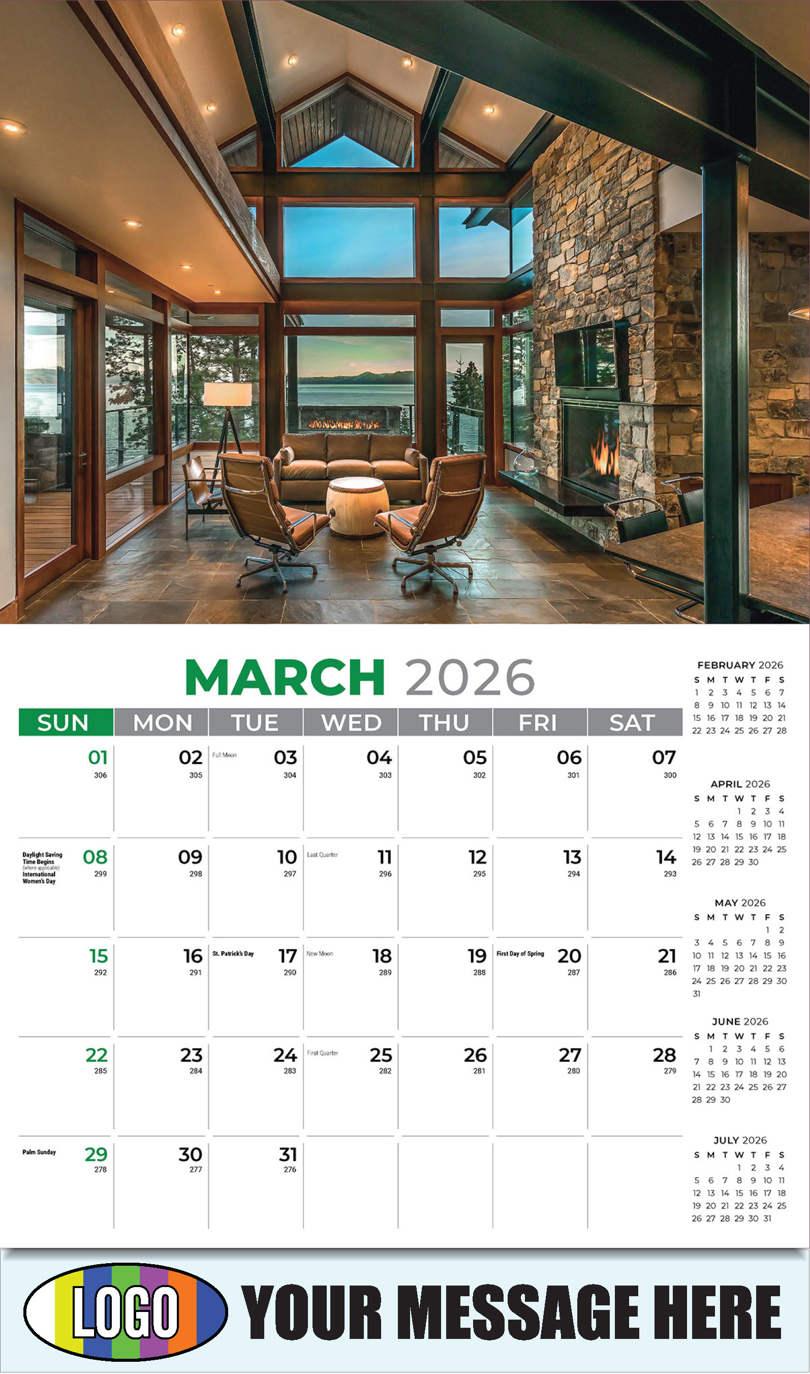 2026 Business Promotional Calendar - Decor and Design - March