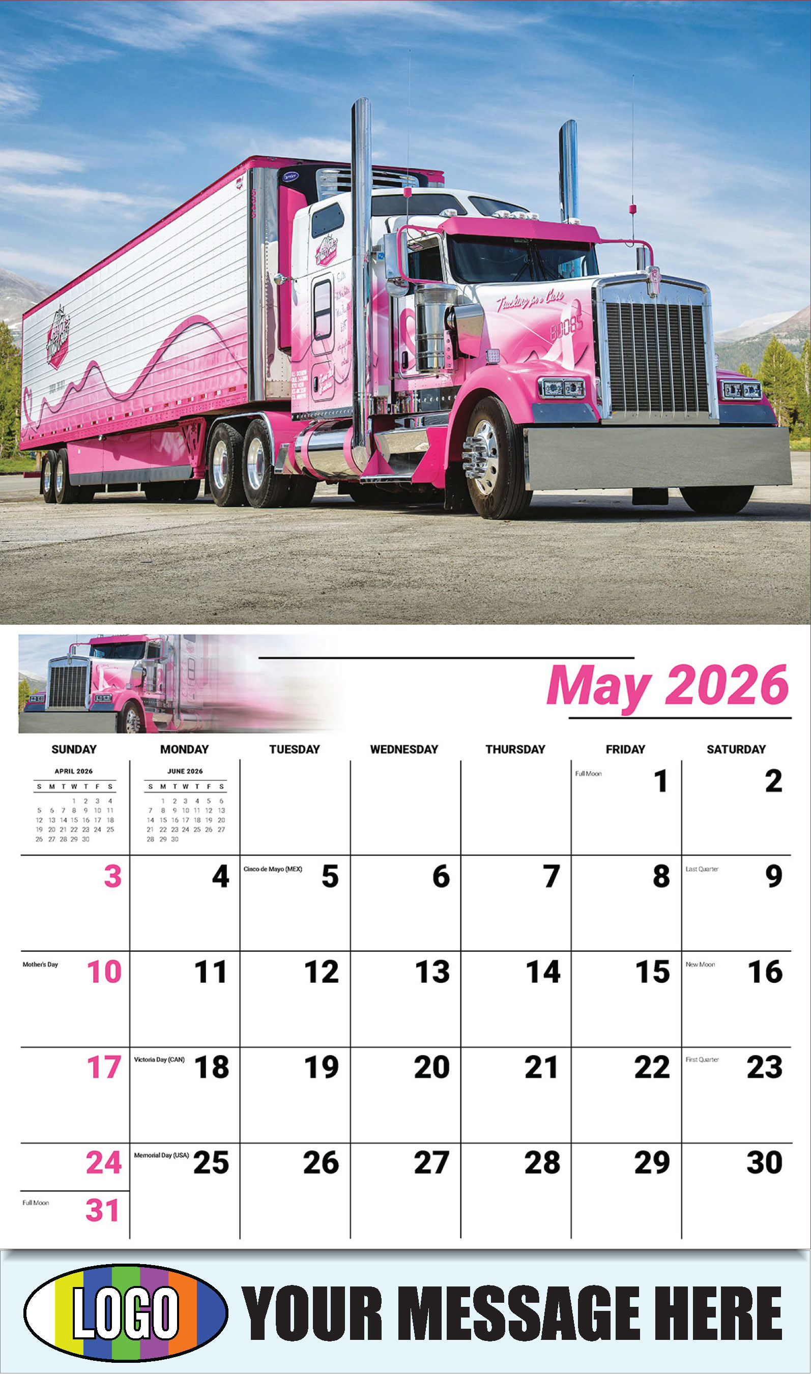 2026 Business Advertising Calendar - Kings of the Road - May