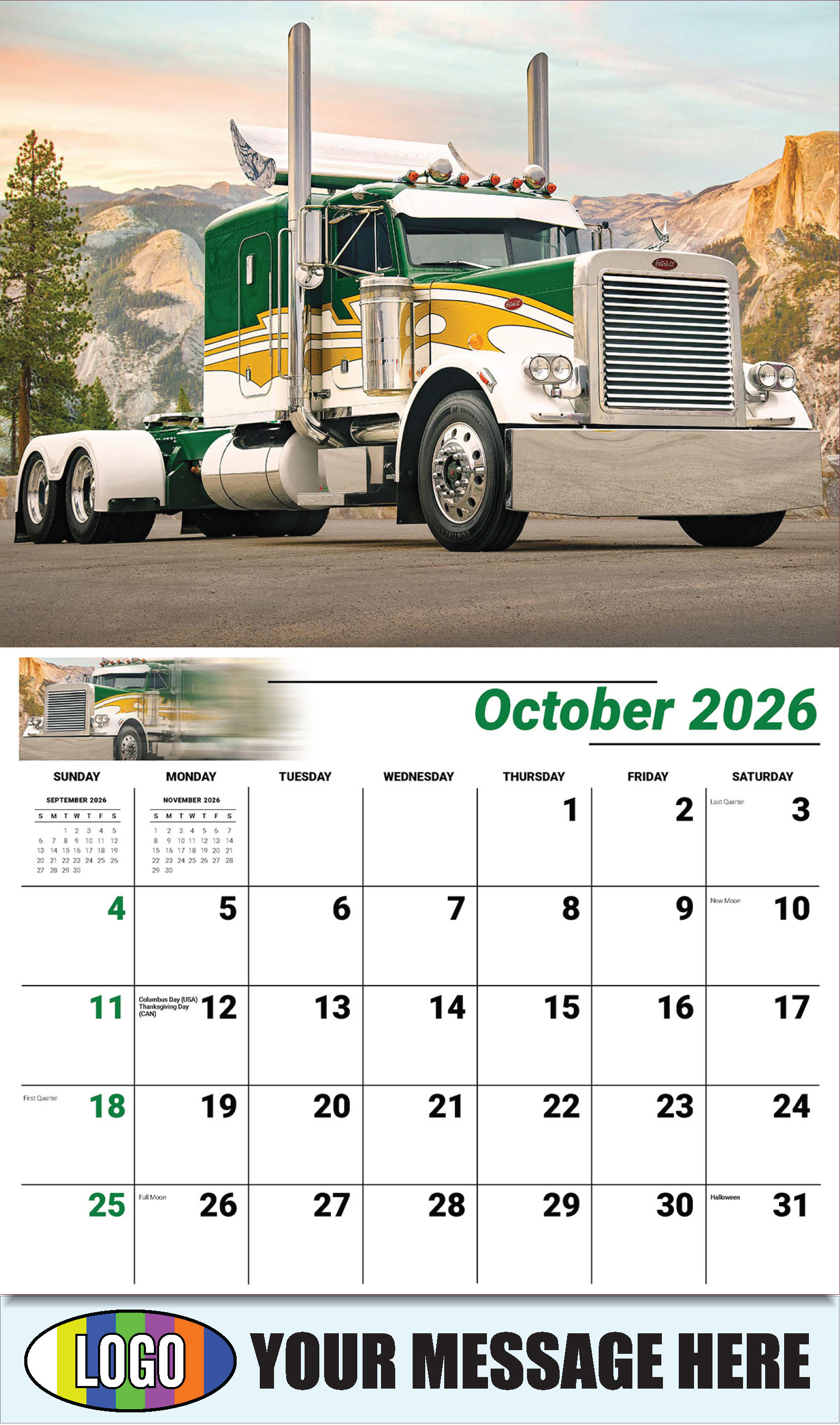 2026 Business Promotion Calendar - Kings of the Road - October