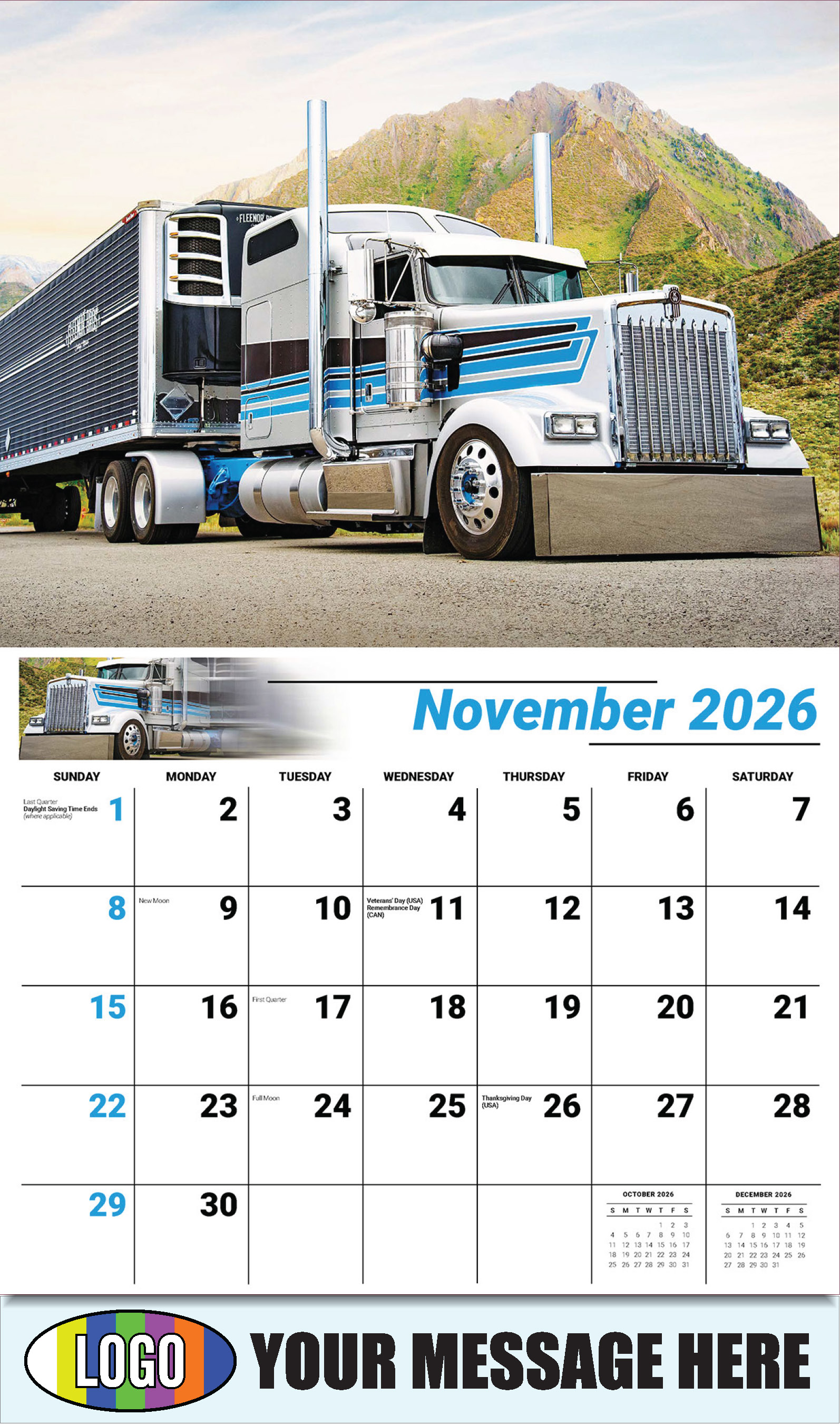 2026 Business Promotion Calendar - Kings of the Road - November